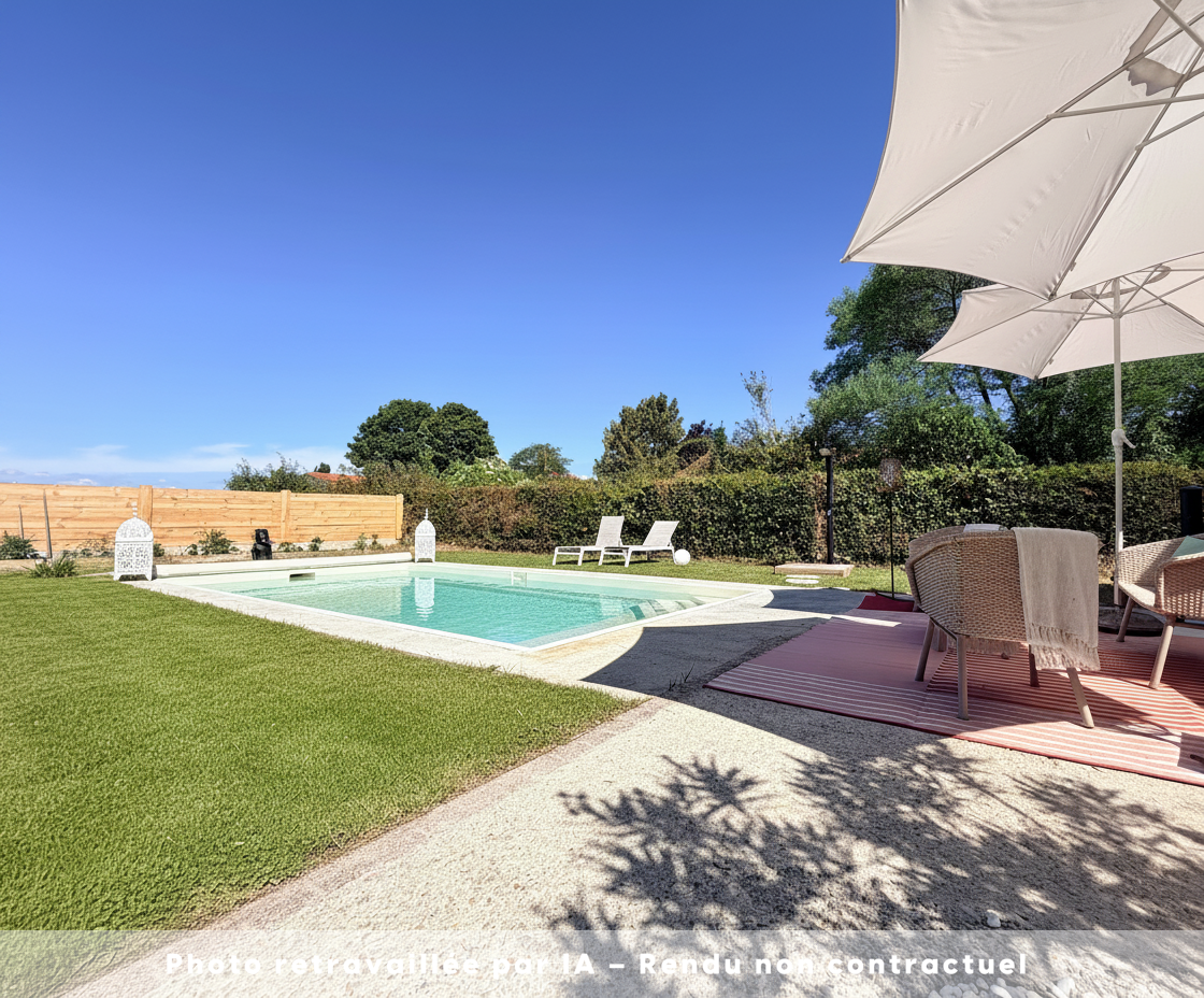 Jardin et piscine